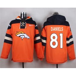 Cheap Owen Daniels Broncos Hoodie From China Orange #81