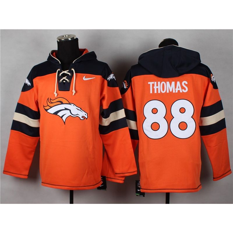 Cheap Demaryius Thomas Broncos Hoodie From China Orange #88