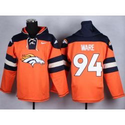 Cheap DeMarcus Ware Broncos Hoodie From China Orange #94
