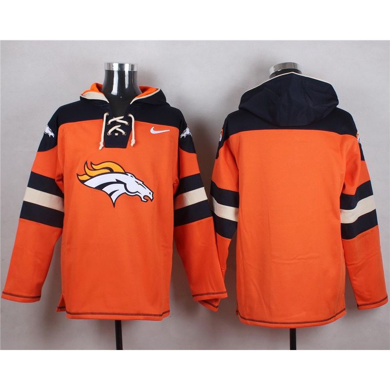 Cheap Broncos Hoodie From China Orange Blank