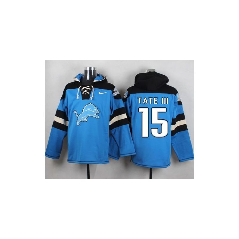 Cheap Golden Tate III Lions Hoodie From China Blue #15