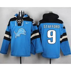 Cheap Matthew Stafford Lions Hoodie From China Blue #9