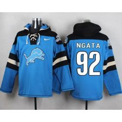 Cheap Haloti Ngata Lions Hoodie From China Blue #92