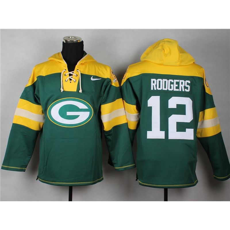 Cheap Aaron Rodgers Packers Hoodie From China Green #12