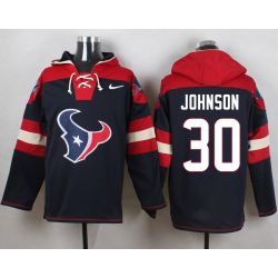 Cheap Kevin Johnson Texans Hoodie From China Blue #30