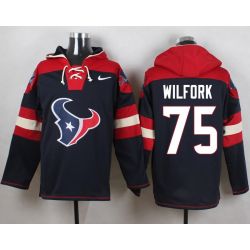 Cheap Vince Wilfork Texans Hoodie From China Blue #75