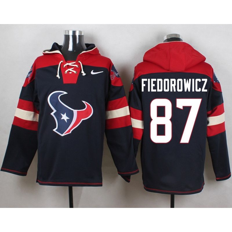 Cheap CJ Fiedorowicz Texans Hoodie From China Blue #87
