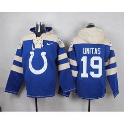 Cheap Johnny Unitas Colts Hoodie From China Blue #19