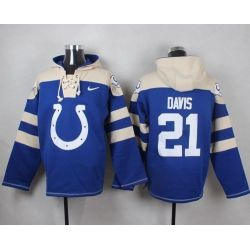 Cheap Vontae Davis Colts Hoodie From China Blue #21