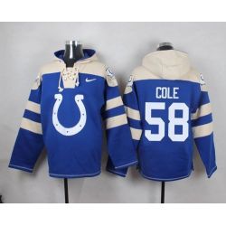 Cheap Trent Cole Colts Hoodie From China Blue #58