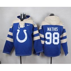 Cheap Robert Mathis Colts Hoodie From China Blue #98