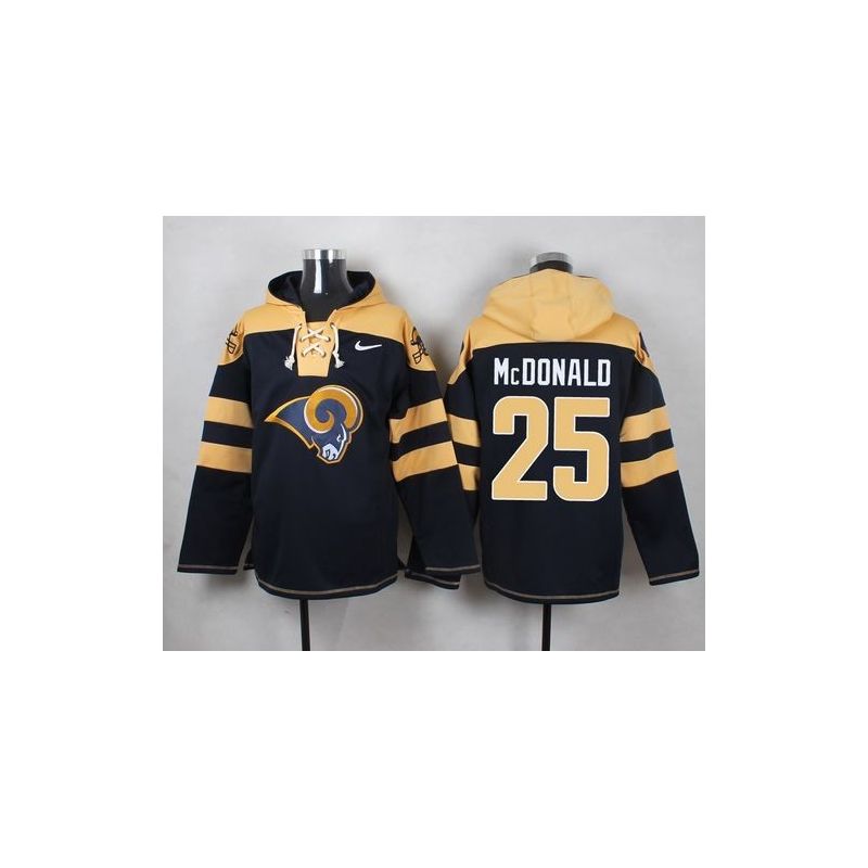 Cheap TJ McDonald Rams Hoodie From China Blue #25