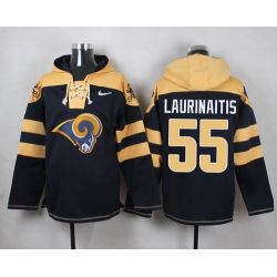 Cheap James Laurinaitis Rams Hoodie From China Blue #55