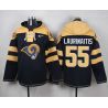 Cheap James Laurinaitis Rams Hoodie From China Blue #55