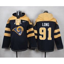 Cheap Chris Long Rams Hoodie From China Blue #91