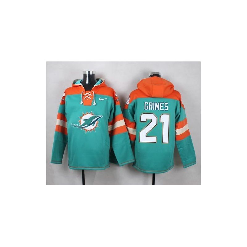 Cheap Brent Grimes Dolphins Hoodie From China Green #21
