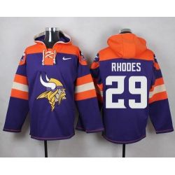 Cheap Xavier Rhodes Vikings Hoodie From China Purple #29