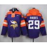Cheap Xavier Rhodes Vikings Hoodie From China Purple #29