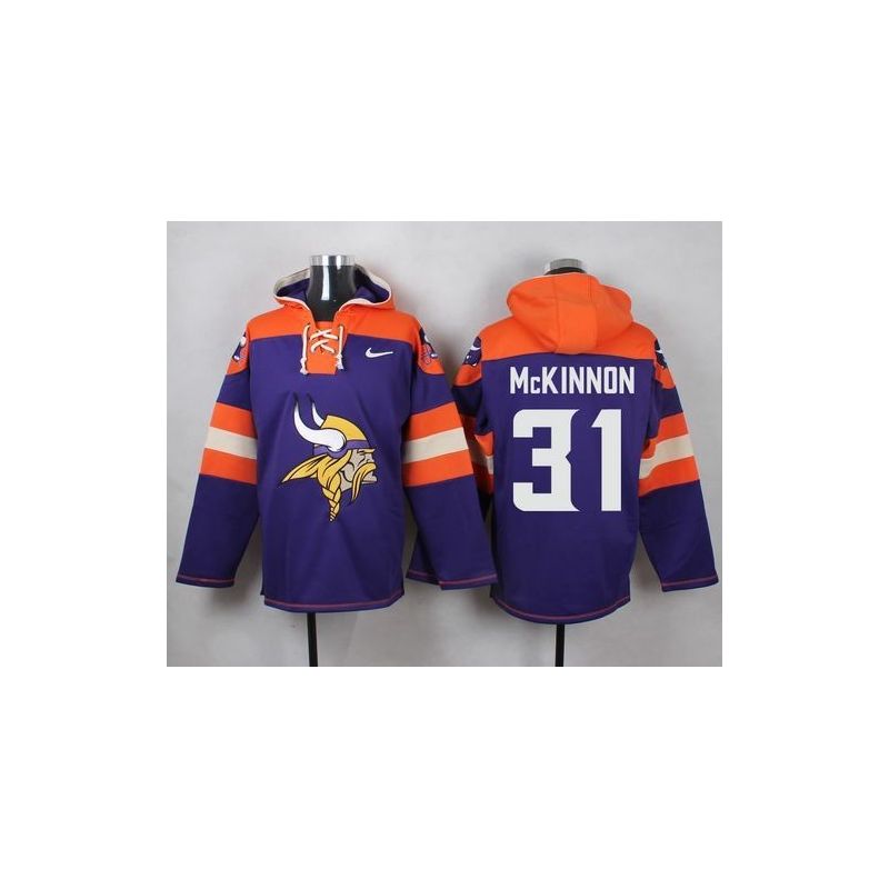 Cheap Jerick McKinnon Vikings Hoodie From China Purple #31
