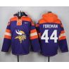 Cheap Chuck Foreman Vikings Hoodie From China Purple #44