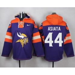 Cheap Matt Asiata Vikings Hoodie From China Purple #44