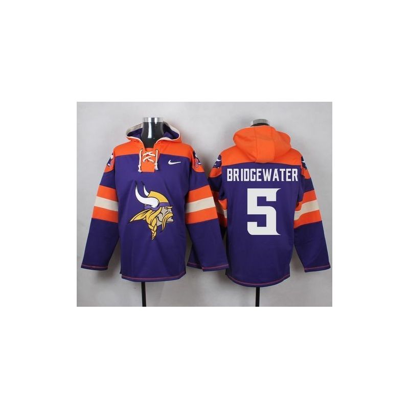 Cheap Teddy Bridgewater Vikings Hoodie From China Purple #5