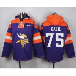 Cheap Matt Kalil Vikings Hoodie From China Purple #75