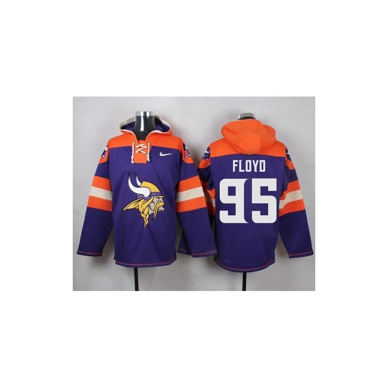 Cheap Sharrif Floyd Vikings Hoodie From China Purple #95