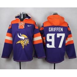Cheap Everson Griffen Vikings Hoodie From China Purple #97