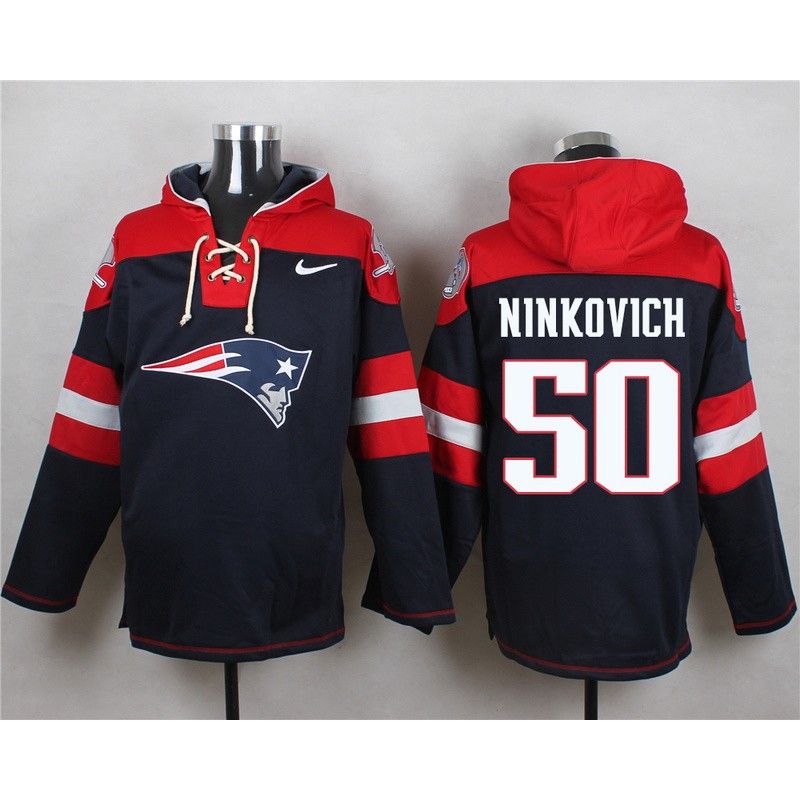 Cheap Rob Ninkovich Patriots Hoodie From China Blue #50
