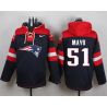 Cheap Jerod Mayo Patriots Hoodie From China Blue #51