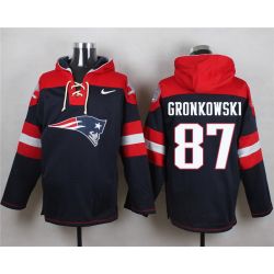Cheap Rob Gronkowski Patriots Hoodie From China Blue #87