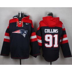 Cheap Jamie Collins Patriots Hoodie From China Blue #91