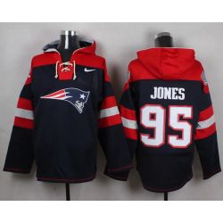 Cheap Chandler Jones Patriots Hoodie From China Blue #95
