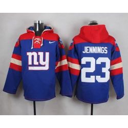 Cheap Rashad Jennings Giants Hoodie From China Blue #23