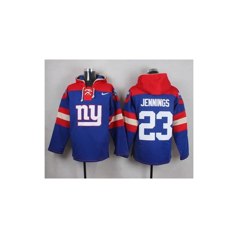 Cheap Rashad Jennings Giants Hoodie From China Blue #23
