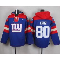 Cheap Victor Cruz Giants Hoodie From China Blue #80