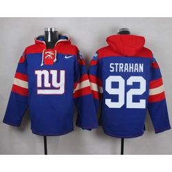 Cheap Michael Strahan Giants Hoodie From China Blue #92