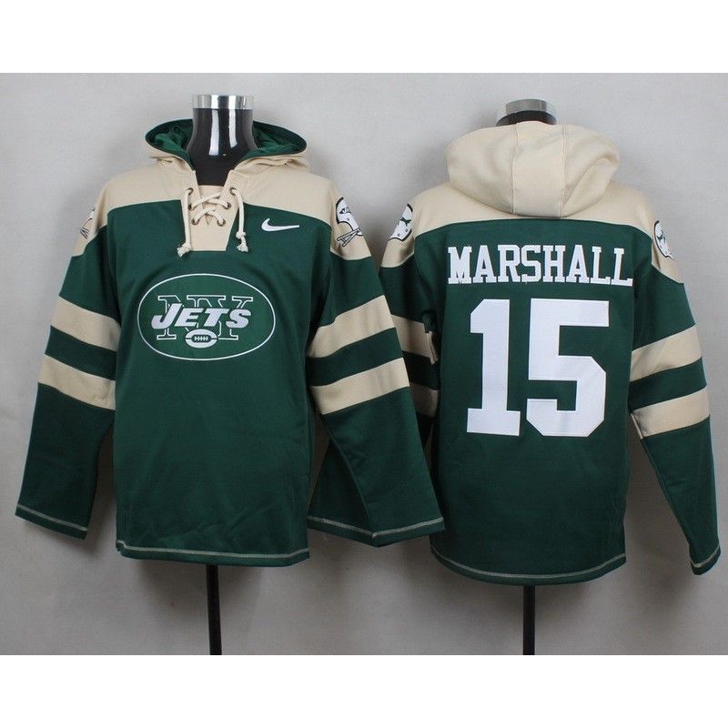 Cheap Brandon Marshall Jets Hoodie From China Green #15