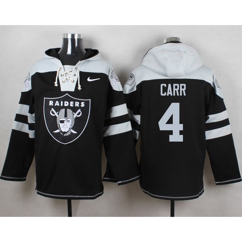 Cheap Derek Carr Raiders Hoodie From China Black #4