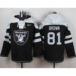 Cheap Tim Brown Raiders Hoodie From China Black #81