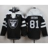 Cheap Tim Brown Raiders Hoodie From China Black #81