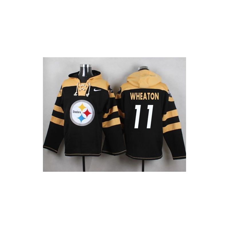 Cheap Markus Wheaton Steelers Hoodie From China Black #11