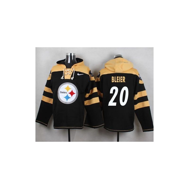 Cheap Rocky Bleier Steelers Hoodie From China Black #20