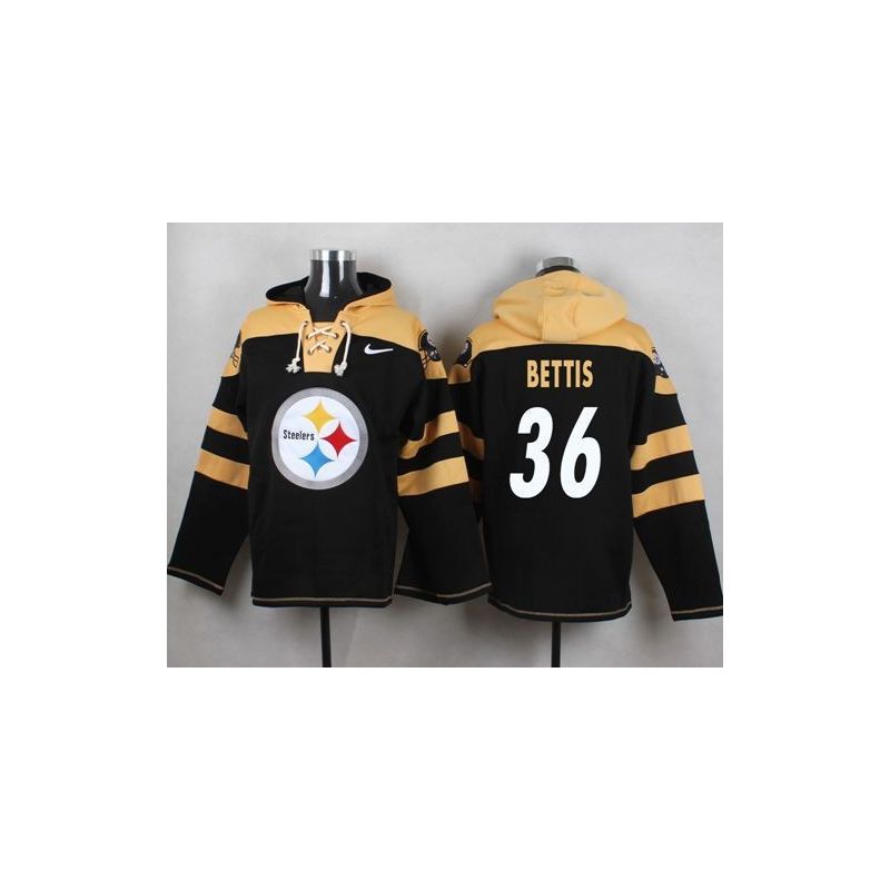 Cheap Jerome Bettis Steelers Hoodie From China Black #36