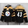 Cheap Troy Polamalu Steelers Hoodie From China Black #43
