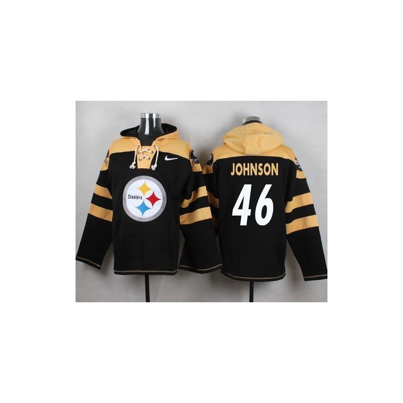 Cheap Will Johnson Steelers Hoodie From China Black #46