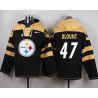 Cheap Mel Blount Steelers Hoodie From China Black #47