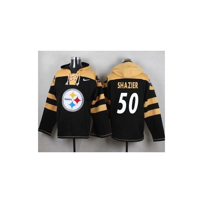 Cheap Ryan Shazier Steelers Hoodie From China Black #50