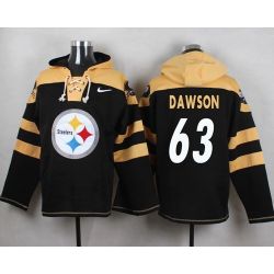 Cheap Dermontti Dawson Steelers Hoodie From China Black #63